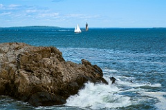 View of Ram Island Ledge Light From Portland Light Shore